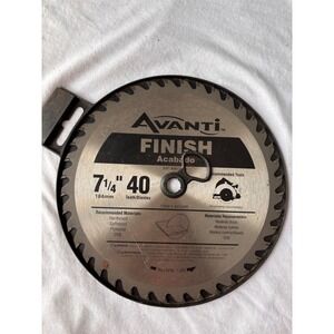 Lot of 2 Avanti Finish 7-1/4 Inch 40 Tooth Circular Saw Blades A0740R 5/8 Arbor